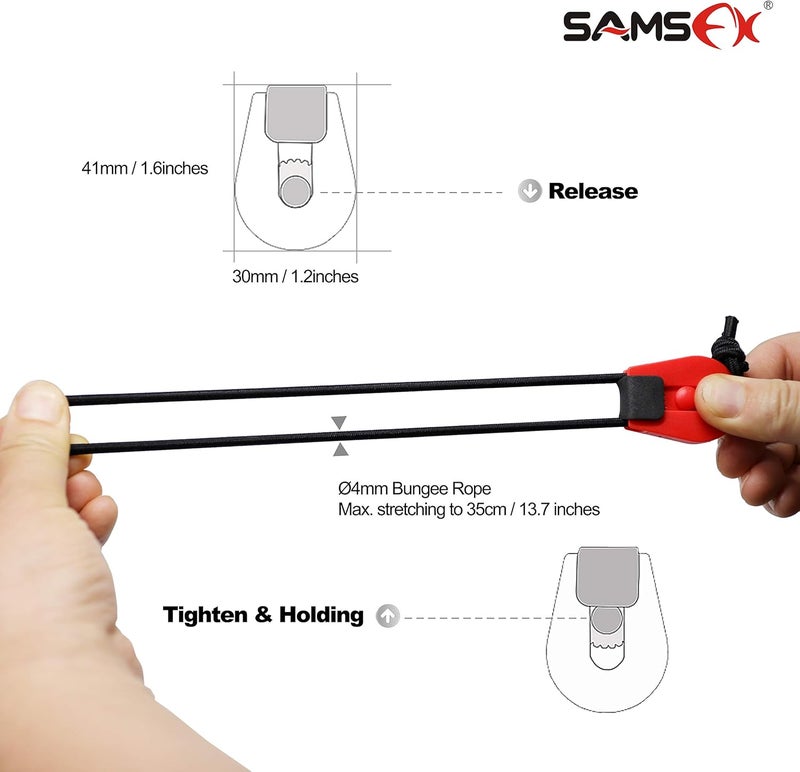 SAMSFX Fishing Rods Belt Stretchy Wrap Pole Straps Elastic Cable Ties for Casting, Spinning & Fly Rods - Image 2